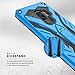 Zizo Static Series Compatible with Samsung Galaxy S9 Plus Case Military Grade Drop Tested with Built in Kickstand Blue Black
