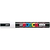 5 Pens Set!! White uni Posca Poster color marker Medium Size PC-5M