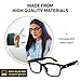 Blue Light Filter Computer Glasses for Women Men Blocking UV Headache [Anti Eye Eyestrain] Transparent Lens Gaming Glasses, Unisex