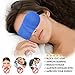 Sleep Mask Silk 3D Contoured Eye Masks for Sleeping Travel Nap Meditation Shift Work, Night Blindfold Eyeshade for Men Women Kids, Ear Plugs Included, Super Comfortable (2 Pack) (Black+Blue)