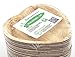 25 Heart Shaped Palm Leaf Plates Set with forks and napkins - Disposable Eco-Friendly Special Occasion Party Supply - I Love You Food Serving Idea