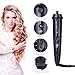 Ohuhu 5 in 1 Curling Iron Wand Set With 5 Interchangeable Ceramic Barrels and Heat Protective Glove for Girls Women Gifts