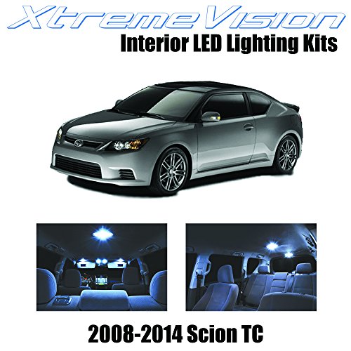 XtremeVision Scion TC 2008-2014 (7 Pieces) Cool White Premium Interior LED Kit Package + Installation Tool