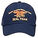 e4Hats.com Naval Warfare Seal Team Military Embroidered Low Profile Cap - Navy OSFM