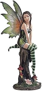 George S. Chen Imports SS-G-91253 Fairy Collection Pixie with Clear Wings Fantasy Figurine Decoration