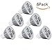 CTKcom MR16 3W LED Bulb(6 Pack)-Warm White 2700K LED Bulbs 35W Halogen Equivalent Ultra Bright 60 Degree Beam Angle Recessed Track Light Landscape 300 Lumens MR16 Spot Lamps 12V