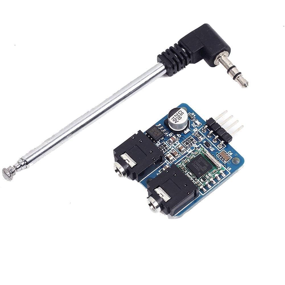 ICQUANZX TEA5767 Stereo FM Radio Module with Telescopic Antenna 76-108MHZ