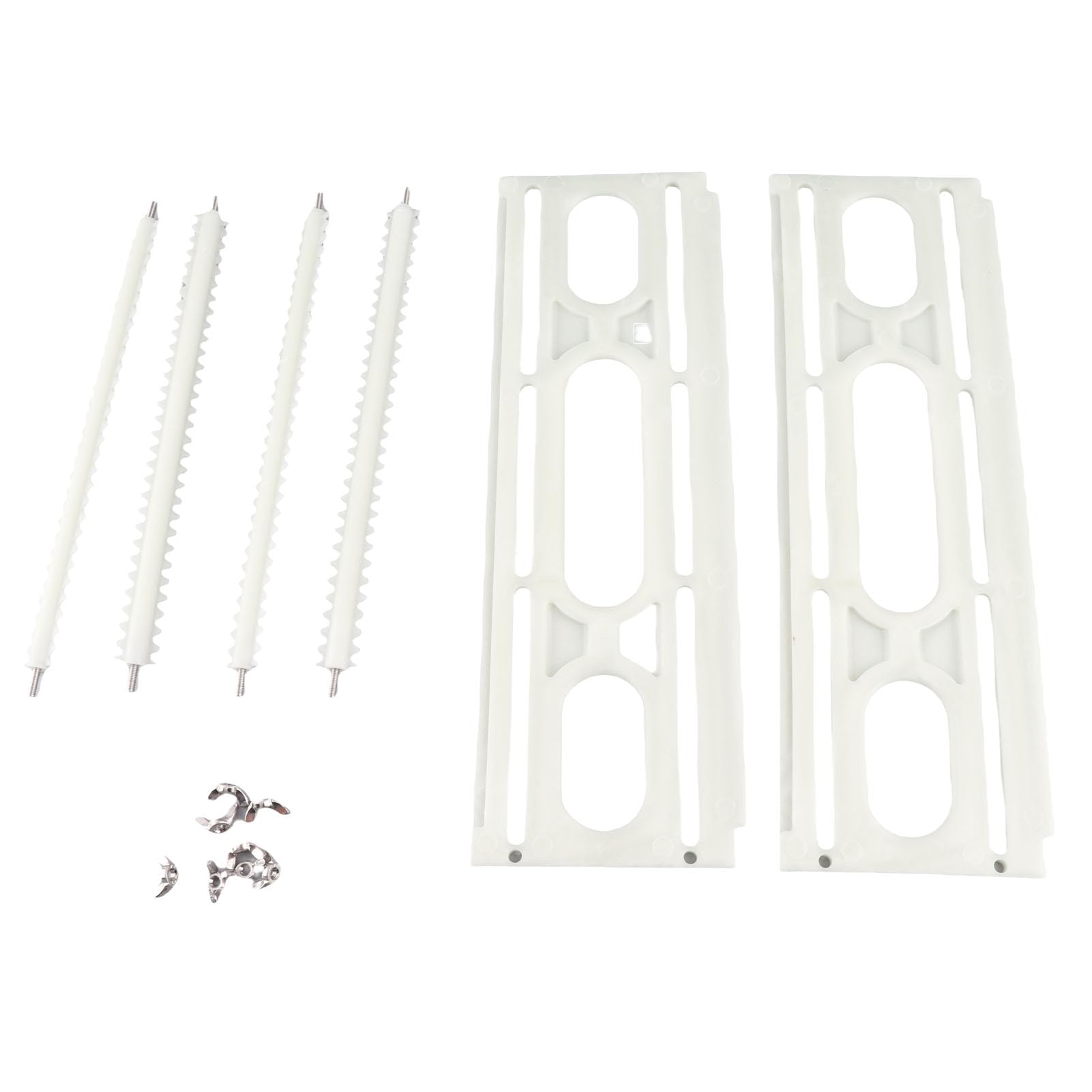 Oumefar Record Drying Rack ABS Plastic Large Capacity Record Storage Holder with Flange Nuts for Household Use