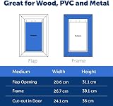 PetSafe Extreme Weather Pet Door Triple Flap Medium 18kg Customisable Frame view 6