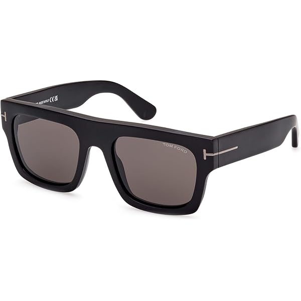 Amazon.com: Tom Ford JASPER -02 FT 0835 Shiny Black/Grey 58/15/145