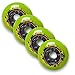 Durable Pu Inline Roller Skates Replacement Wheels 80mm Green