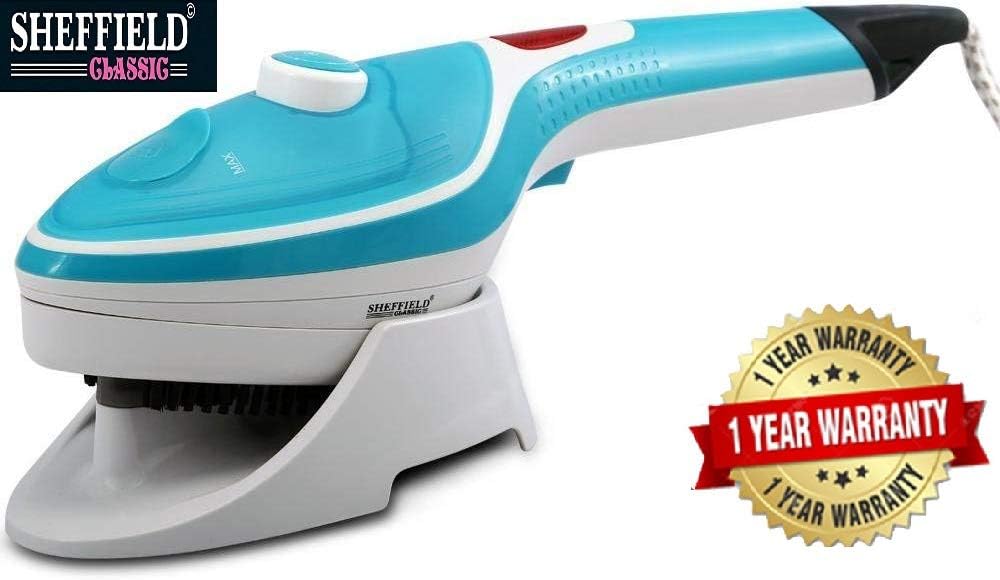 Sheffield Classic 2-in-1 Steaming Horizontal and Vertical Garment Steam Brush Blue and White (SH-6001)