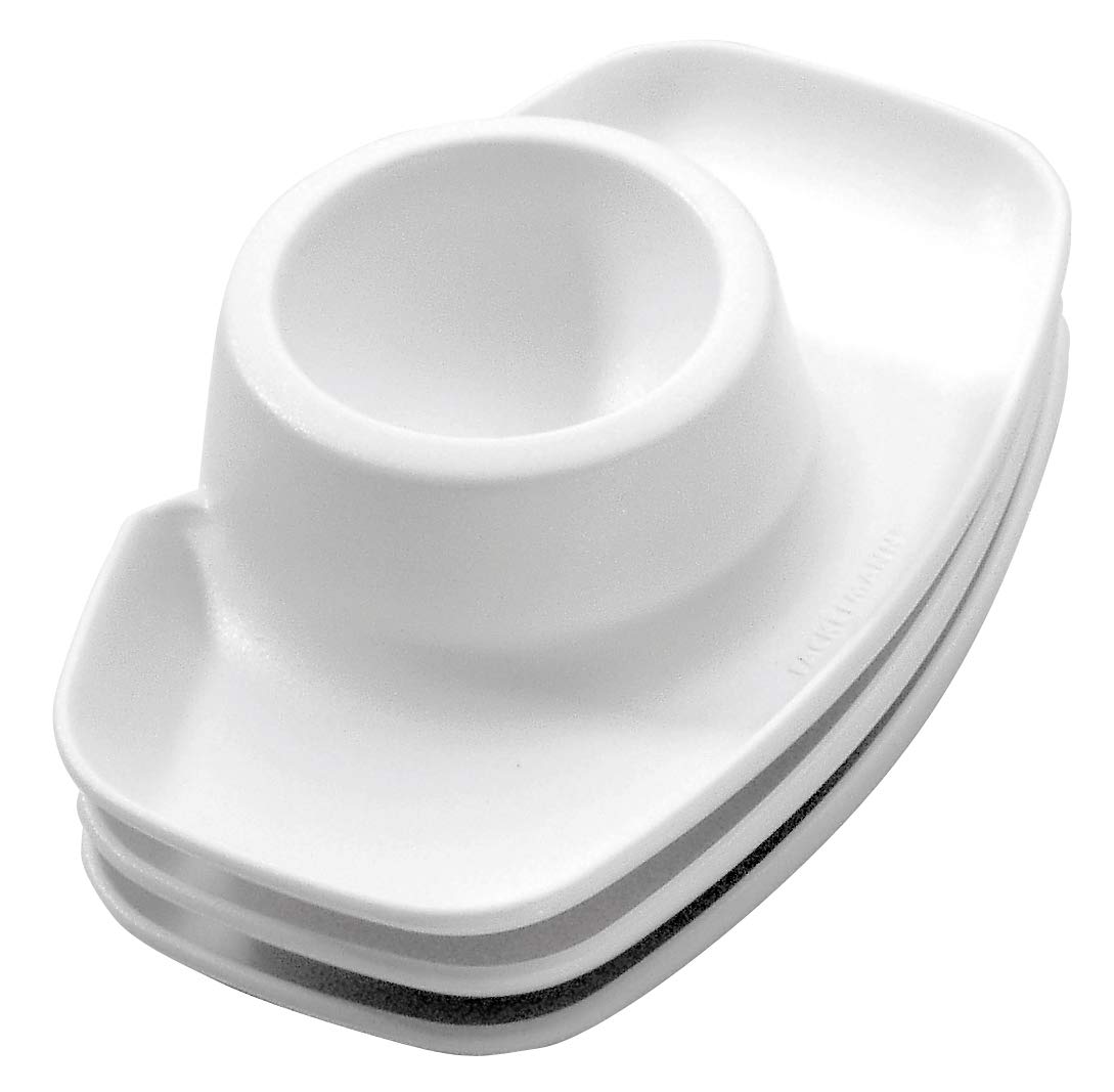 Fackelmann Eibecher, Eierbecher aus Kunststoff, Eierhalter für den Frühstückstisch, Sortiert, 3 Stück