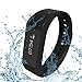 Smart Bracelet,ELEGIANT D6 Plus IP67 Waterproof Bluetooth Pedometer Tracking Sleep Monitor Smart Wristband Bracelet For Samsung HTC Sony Nokia Andriod Smart Phones(Black)
