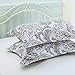 Moonleaf Paisley 3 pc Cotton Printed Bedding Set, 1 Duvet Cover & 2 Pillow Shams with Classic Paisley Pattern. (Queen) …