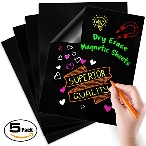 Buy Dry Erase Sheets Black Blank 12” x 8” for