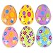 Kicko Printed Pastel Plastic Surprise Eggs - 3 Inches Assorted Colorful Eggs with Pattern - 1 Dozen - Party Bag Stuffer, Rewards - Cool and Fun Reusable Eggs