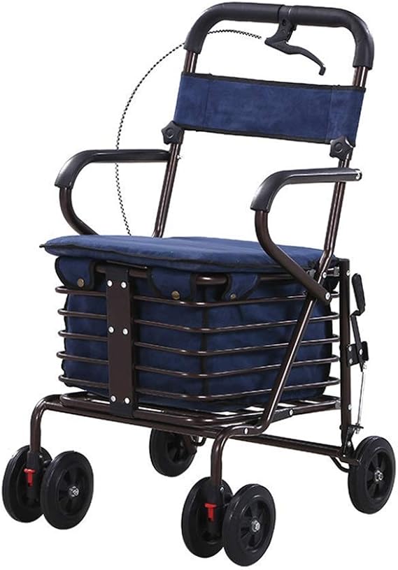 Generic Brands Rollators Walkers Lightweight Steel Pipe Folding Four