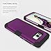 KAMII SWEET-155 3-in-1 Shockproof, Drop-Protection, Hard PC, Soft Silicone Combo Hybrid Impact Defender Heavy Duty Full-Body Protective Case Cover for Samsung Galaxy S8 Plus - Purple/Black