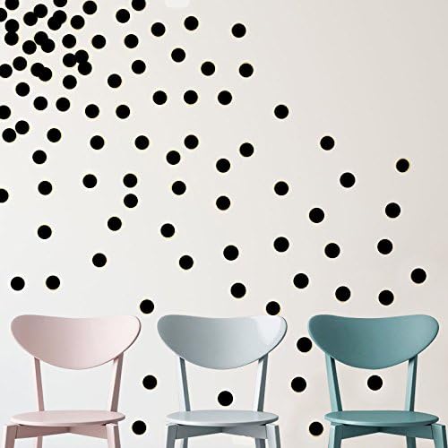 Amazon Com Yingkai Set Of 80pcs 2 Removable Black Vinyl Polka