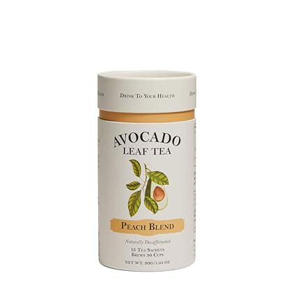 Amazon Com Avocado Leaf Tea D Peach Tea D Decaffeinated Herbal Tea D Cold Brew Or Hot Tea 100 All Natural Healthy Tea And Immune Boosting Antioxidant Fruity Tea 15