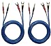 KK YB-ZB 1pair set(4 Spade Plug & 4 pin Plug) HIFI OFC Speaker Wire, Spade Plug to Pin Type Plug 1.5M(4.92ft)/3M(9.84ft)/5M(16ft), KK YB-ZB (1.5M(4.92ft))
