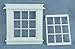 Melody Jane Dolls House Miniature White Plastic Georgian Window Frame 9 Pane DIY Builders