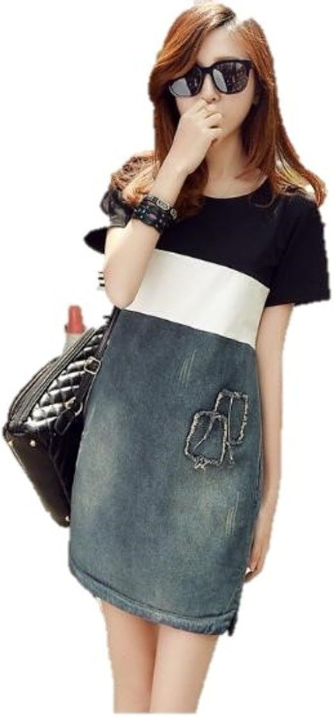 Amazon Co Jp リノ Lino おしゃれ妊婦服 マタニティ 授乳服 ワンピース デニムカラー 春夏 産前 産後 S001 47 ｌｇ 服 ファッション小物