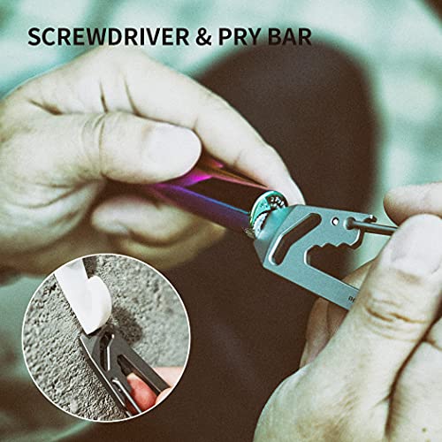 MecArmy EH3 EDC Keychain Carabiner Pry Bar/Hex Wrenches/Bottle Opener