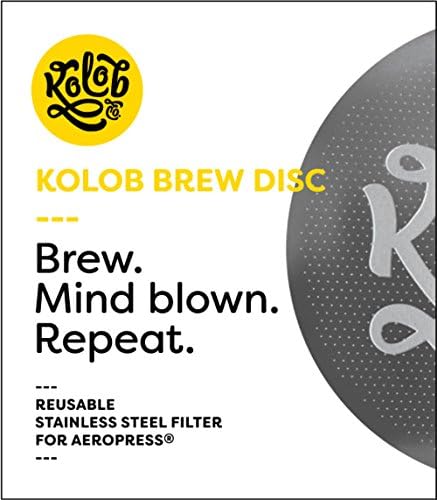 AeroPress Premium Filter - Stainless Steel, Environmentally Friendly &amp; Lifetime Reusable - Kolob Brew Disc