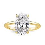Effinny 3.5 Carat Elongated Oval Cut Engagement