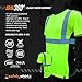 SafetyShirtz Men's SS360 Basic Class 2 - Type-R - UPF 40 - Reflective Safety Shirt, Yellow(Safety Green) - 4X-Large