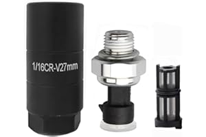 A ABIGAIL 12677836 Oil Pressure Sensor and Socket for Chevy Silverado 1500 2500 3500,Express,Corvette,Suburban,Avalanche,Impala,Tahoe,Trailblazer& GMC Sierra,Savana,Yukon,Envoy&Cadillac,CTS,Escalade