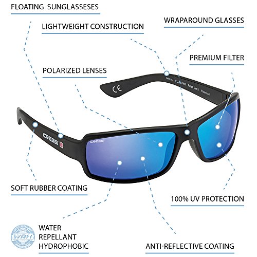 Cressi Ninja Sunglasses - Men's Flexible or Floating Polarized Sunglasses, One Size – Bild 3