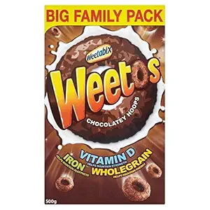 Weetabix Weetos Chocolate Flavour 500g - Pack of 6