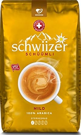 Schwiizer Mild Ganze Kaffeebohnen, 1kg