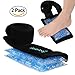 Long Lasting and Reusable Gel Pack for Pain Relief Cold and Hot Therapy Microwaveable & Freezable 2 Beads including Ultra Soft Wrap with Elastic Strap Great for Foot Arm Elbow Hand sprain