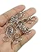 yueton Pack of 200 Nickel Plated Split Ring Chain Part for Connecting Lobster Clasp, Charms, Links and Other Jewelry (10mm)