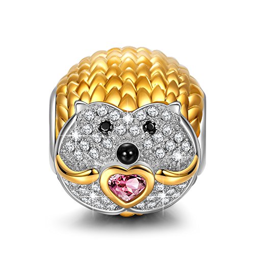 Ninaqueen "shy hedgehog" 925 sterling silver …