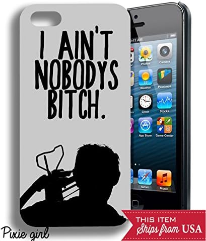 I Aint Nobody's Bitch Daryl Dixon Walking Dead Inspired Funny Popular Quote Iphone 4 4s Case