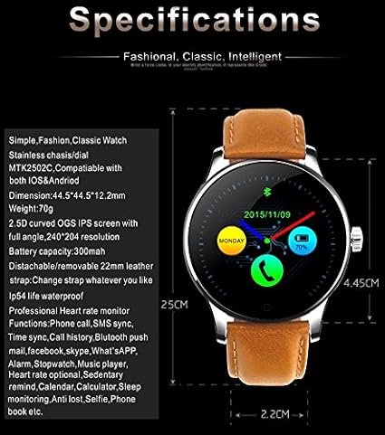 k88h mtk2502 bluetooth smart watch