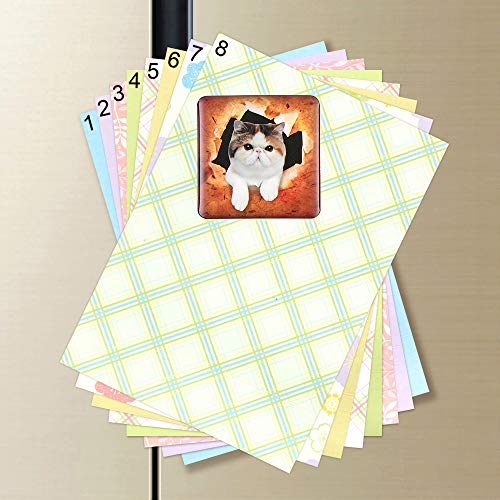 SUPCOOKI 6pcs Beautiful Glass Refrigerator Magnets 3D Cat Magnets Fun Funny Fridge Stickers Cute Home Decoration Funny for Office Cabinets Whiteboards Decorative Photo Abstract