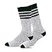 Eco Friendly Heavy Weight Recyled Cotton Winter Thermal Boot Socks 4 Pair (9-11, Multi Stripe)