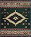 Sunburst Trading Hunter Green Southwest Polar Fleece Throw Blanket 50x60