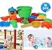Toys Icon Beach Baby Toy 16-Piece Set + Sand Bucket + Zippered Bag + Ebook: Talented Kids Secrets! Play in the Pool or Sandbox