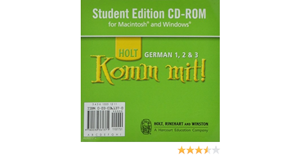 Amazon Com Komm Mit German 1 2 And 3 Student Edition 9780030361371 Holt Rinehart And Winston Books