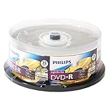 Philips Lightscribe Blank Media Disc DVD-R 16X Speed / 4.7GB / 120min - 25PK Cake Box