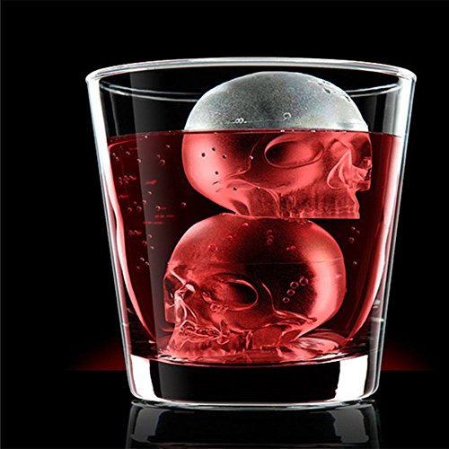 Hot Sale Halloween 3D Skull Silicone Mold Chocolate Fondant Cake Making Baking Mould 1Pc by Fenleo