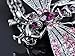 Alilang Silvery Tone Rhinestone Dragonfly Pendant Necklace Amethyst Colored Purple Pink Emerald Colored Green Clear White