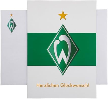 Gluckwunschkarte Raute Sv Werder Bremen Amazon De Sport Freizeit